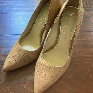 Jessica Simpson Cork Heels- size 9